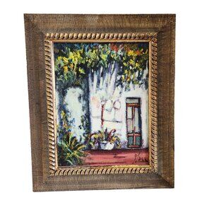 French, Italian oil painting,  19" x 16"